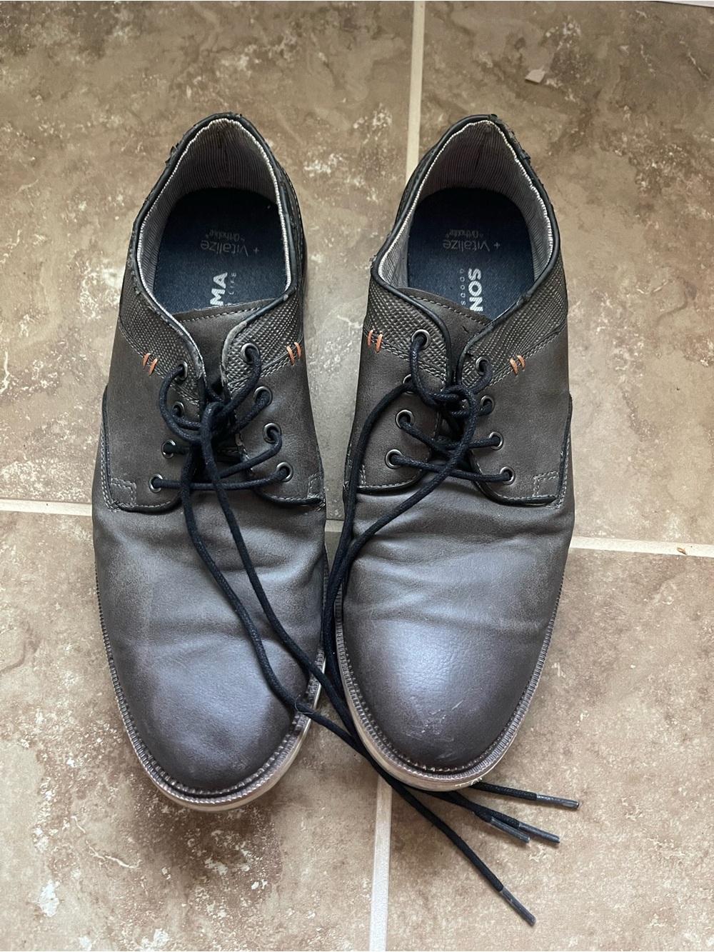 Sonoma Men's Brown Lace-Up Derby Shoes